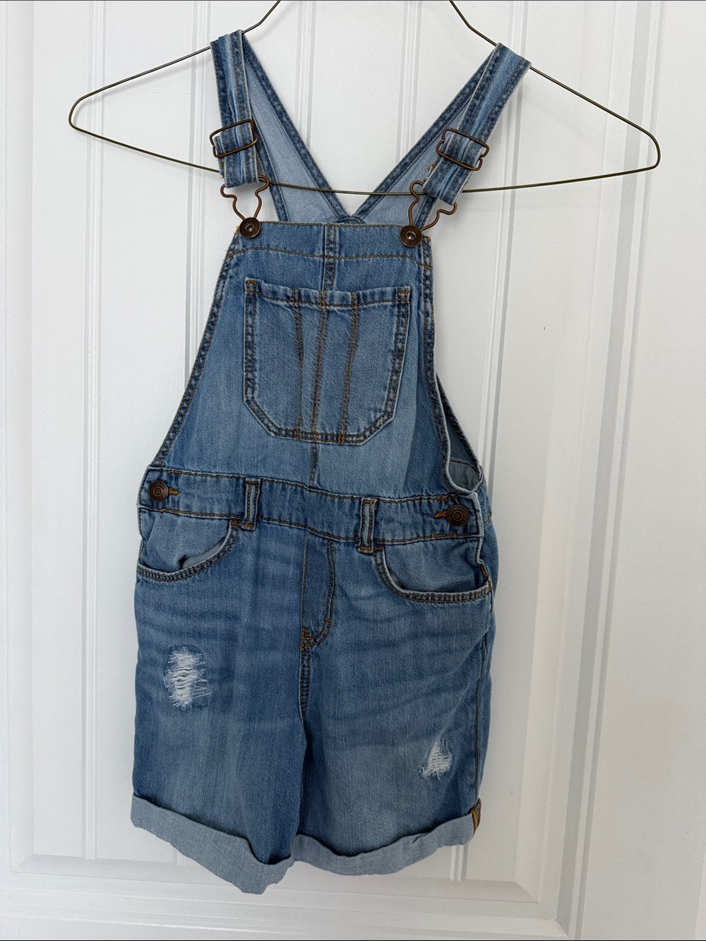 Oshkosh Denim Short Overalls - Light Blue